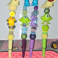 Monsters inc beaded pens